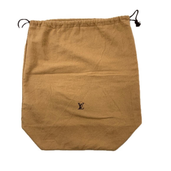 Louis Vuitton Cotton Dust Bag Drawstring Purse Cover Storage 18x19.5x7 Authentic - Picture 1 of 9